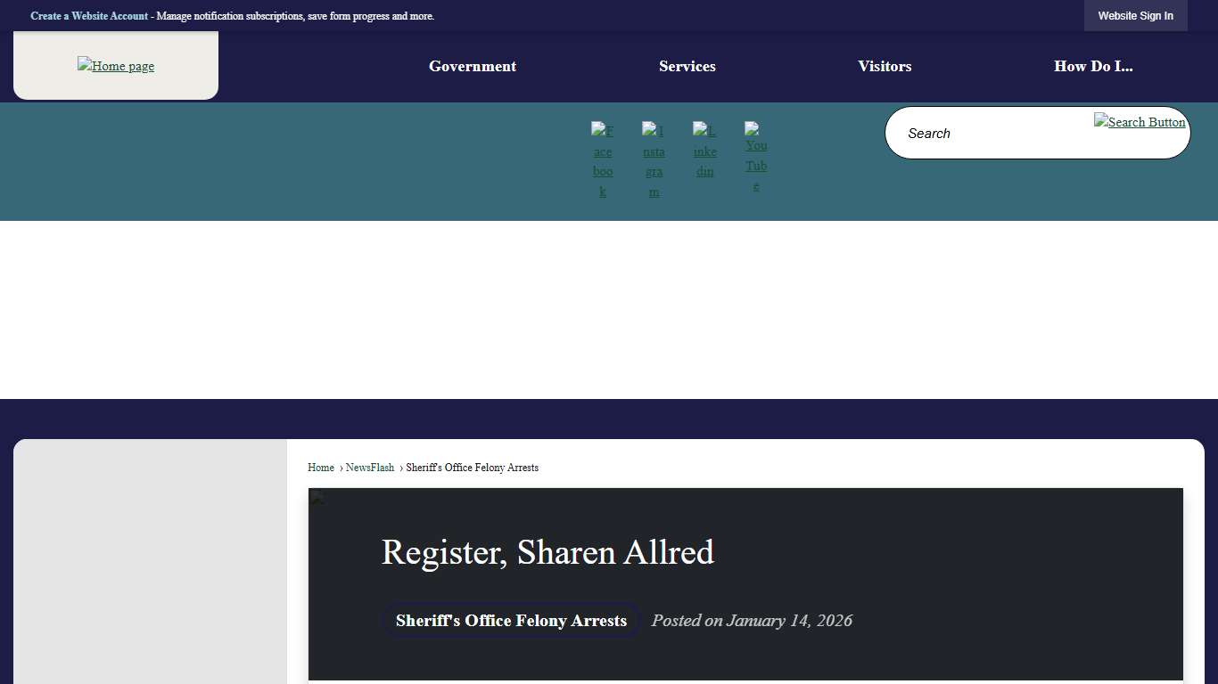Register, Sharen Allred • Randolph County, NC